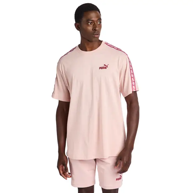 Essentials+ Tape male Magliette - Rosa - Jersey di cotone - Foot Locker Pink