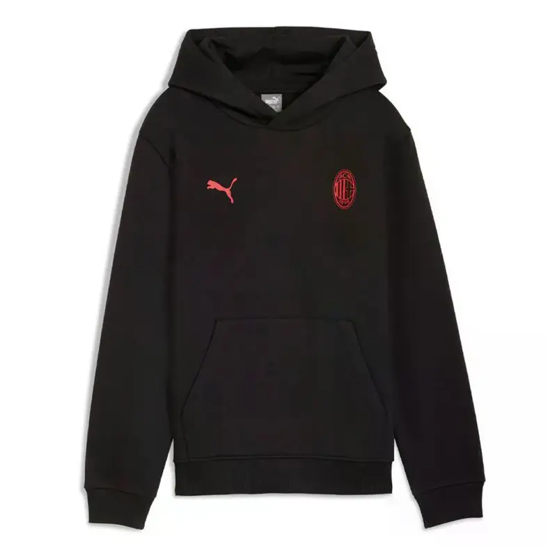 Felpa Calcio Ac Milan Ess Nero Rosso Bambino 176 cm