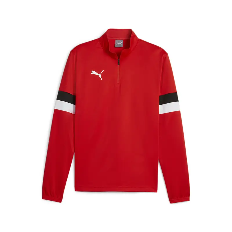 Felpa con 1/4 di cerniera Puma Teamrise Rouge