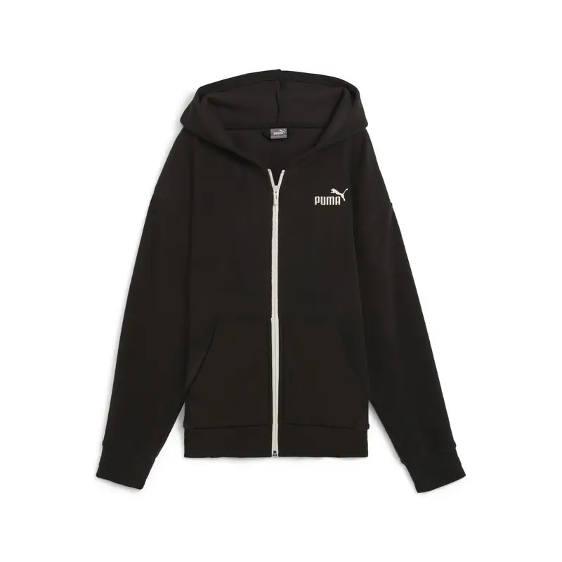 Felpa con cappuccio a zip intera ESS ELEVATED PUMA Black | Puma Nero