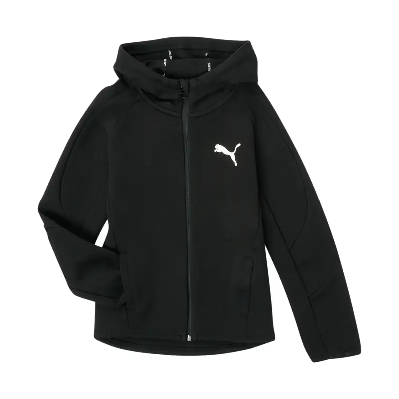 Felpa con cappuccio a zip per bambini Puma Evostripe B | Puma Nero