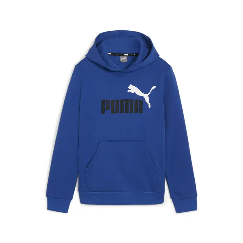 Felpa con cappuccio bicolore Essentials+ con logo grande per ragazzi PUMA | Puma Blu tempesta