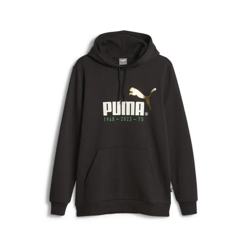 Felpa con cappuccio con logo No. 1 Celebration da uomo PUMA Black | Puma Nero