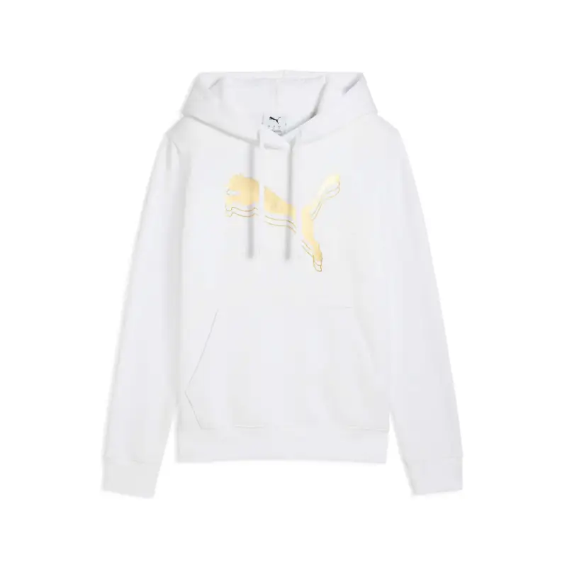 Felpa con cappuccio da donna Puma Ess Metallic Fl