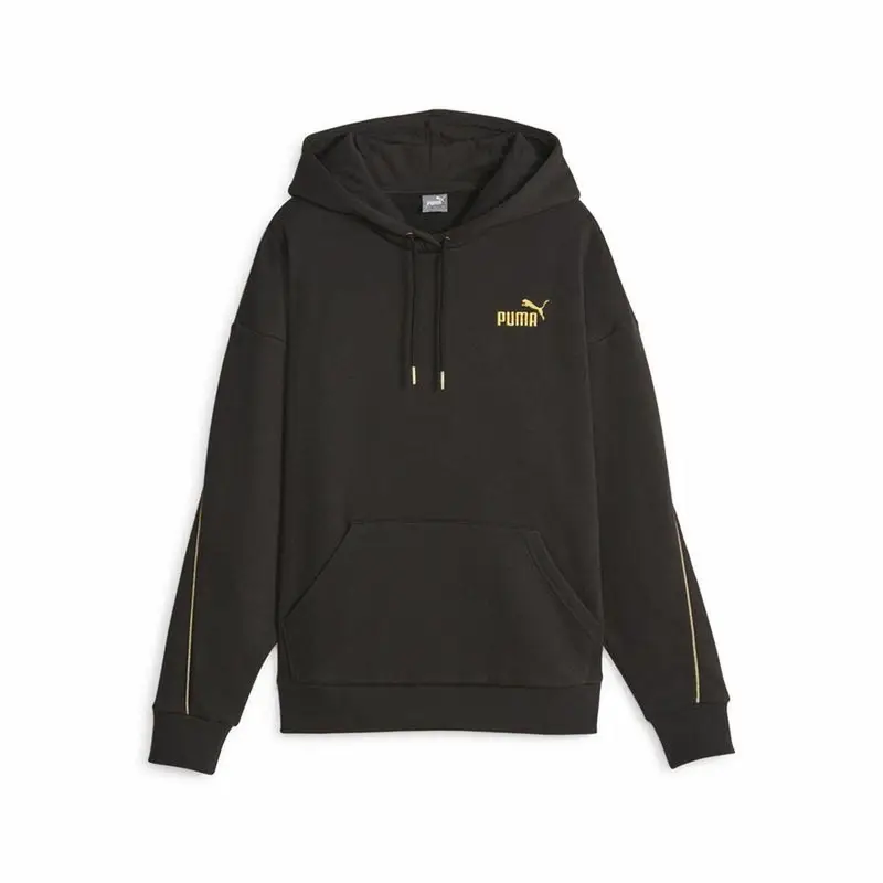 Felpa con Cappuccio Donna Puma Ess+ Minimal Gold Nero | Puma