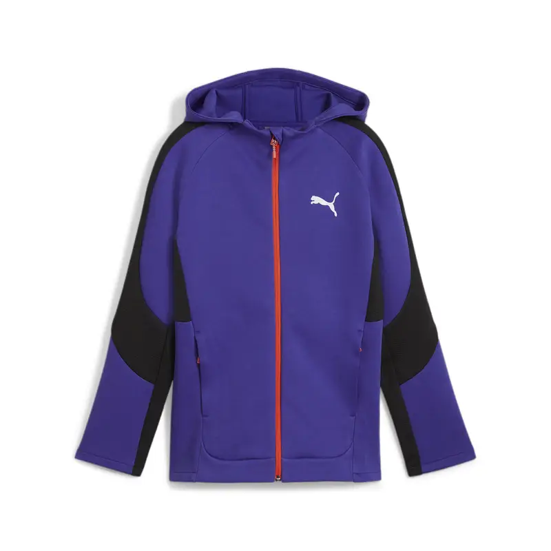 Felpa con cappuccio e zip integrale EVOSTRIPE per ragazzi PUMA Lapis Lazuli Blue | Puma Blu