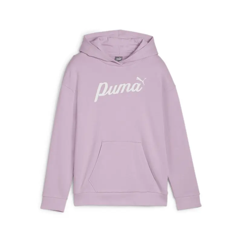 Felpa con cappuccio ESS+ Script per ragazzi PUMA Grape Mist Purple | Puma Viola