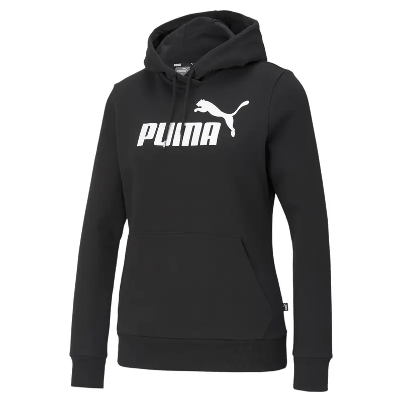Felpa con cappuccio Essentials con logo da donna PUMA Black | Puma Nero