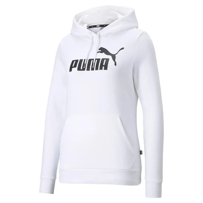 Felpa con cappuccio Essentials con logo da donna PUMA White | Puma Bianco