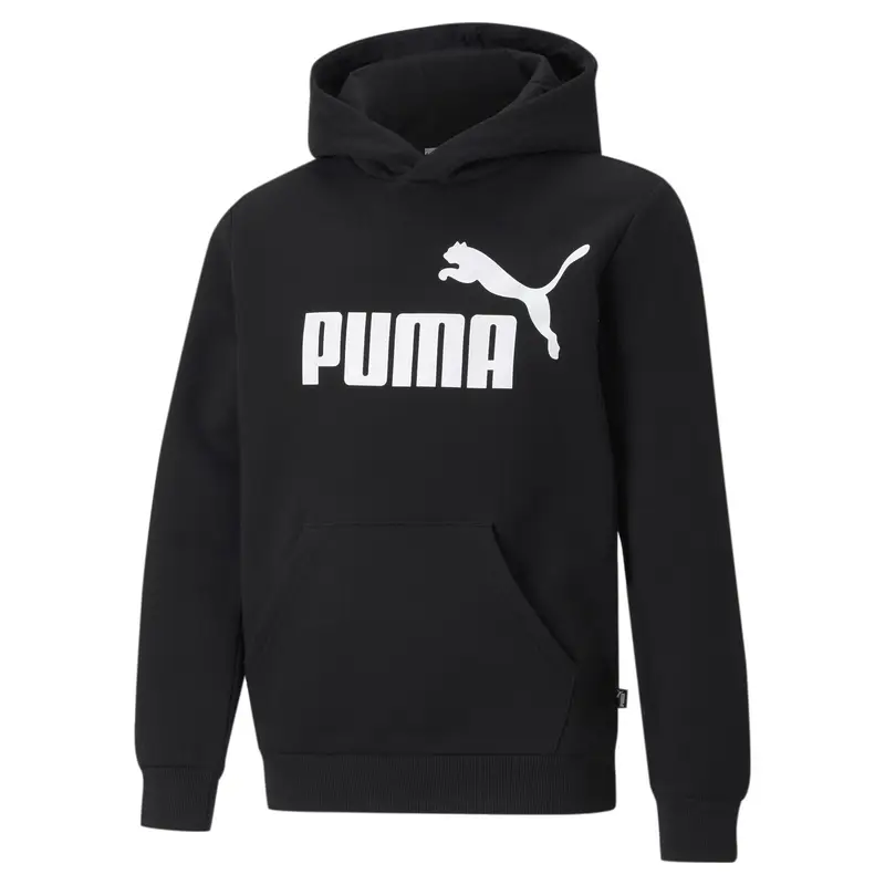 Felpa con cappuccio Essentials con logo grande per ragazzi PUMA Black | Puma Nero