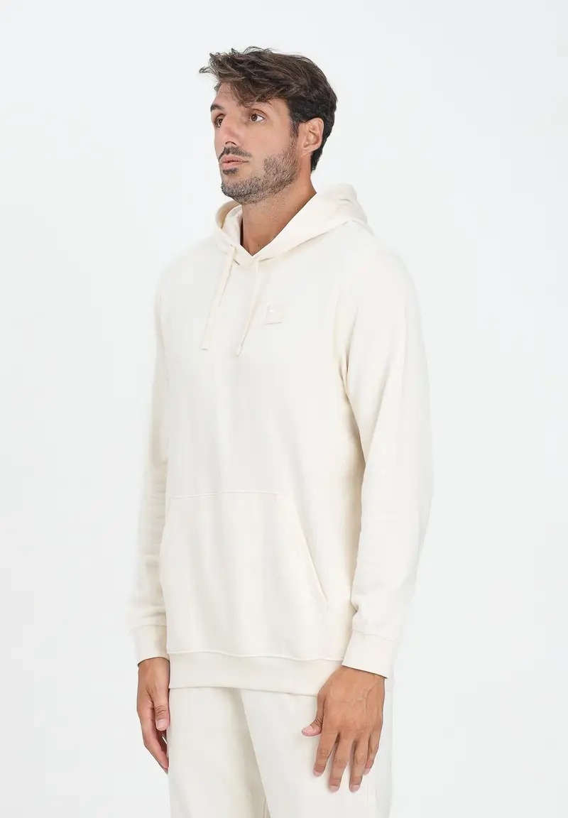 PUMA Felpa con cappuccio Essentials Elevated panna da uomo