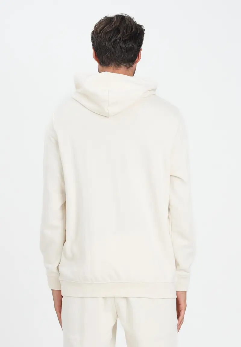 PUMA Felpa con cappuccio Essentials Elevated panna da uomo miniatura 2