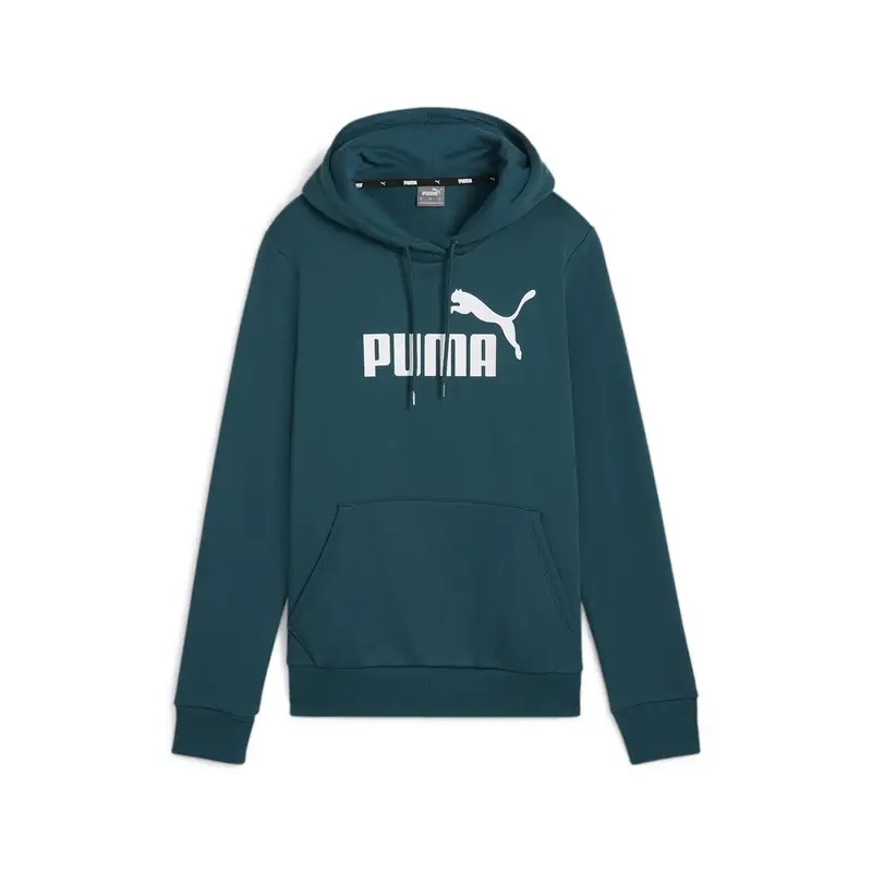 Felpa con cappuccio Essentials FL con logo da donna PUMA Cold Green | Puma Verde