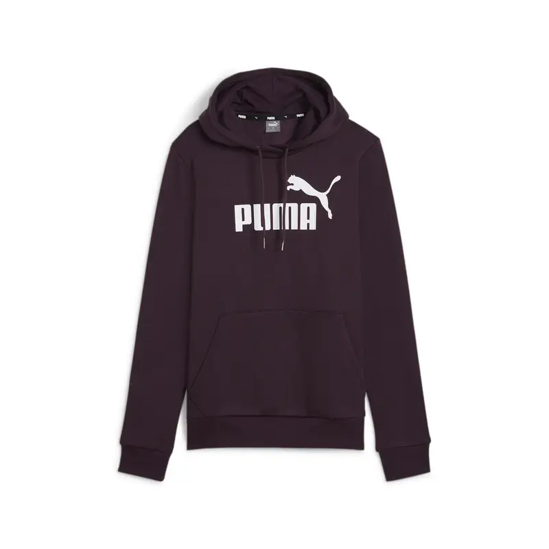 Felpa con cappuccio Essentials FL con logo da donna PUMA Midnight Plum Purple | Puma Viola
