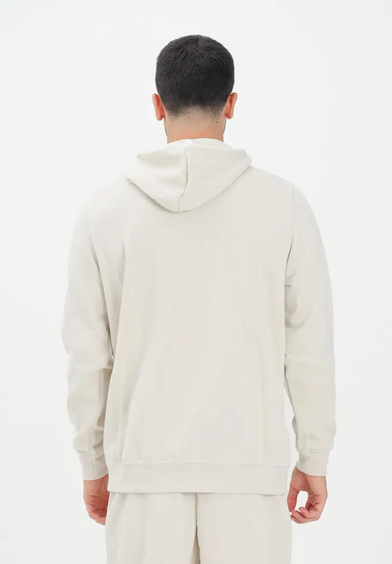 Felpa con cappuccio Essentials panna da uomo miniatura 3