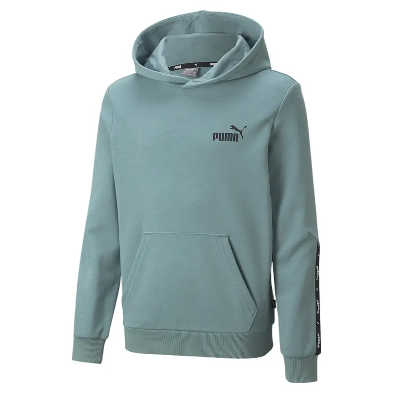 Felpa con cappuccio Essentials+ Tape da ragazzo PUMA | Puma Azzurro pastello