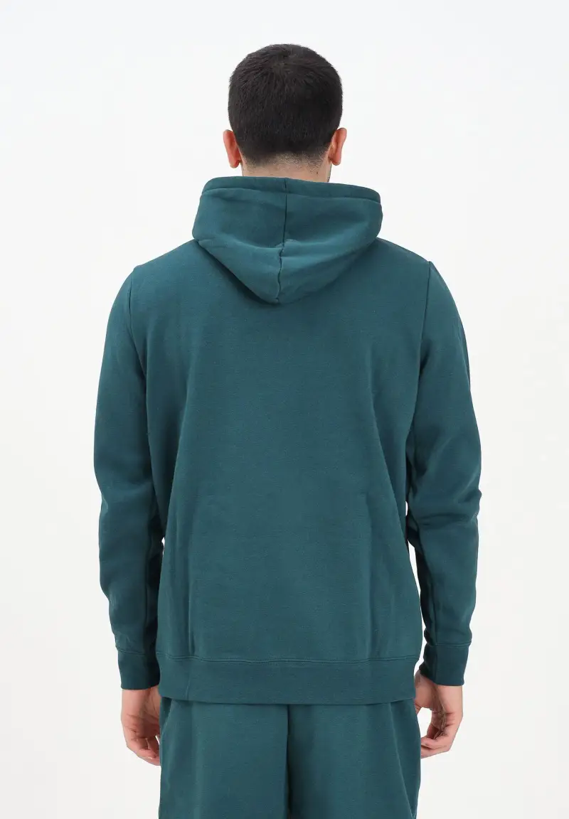 Felpa con cappuccio Essentials verde da uomo miniatura 3