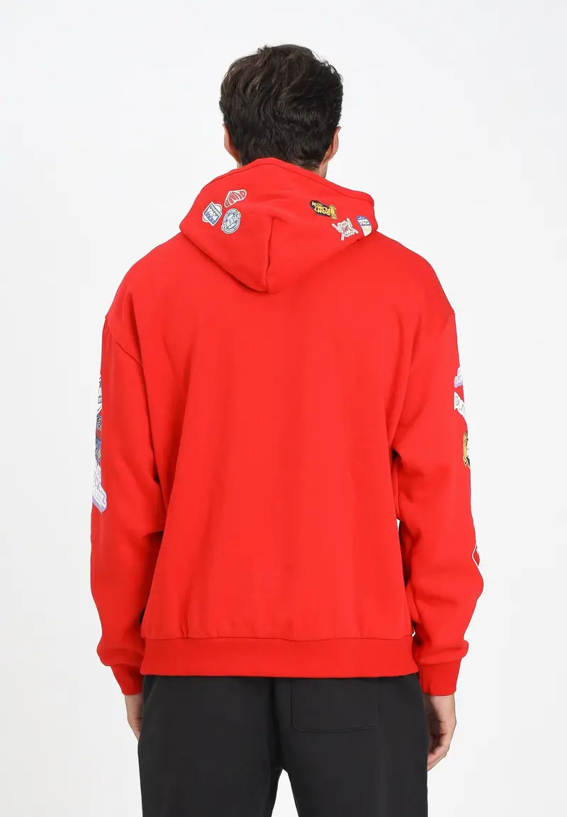 PUMA Felpa con cappuccio HooperHotline rossa da uomo miniatura 2