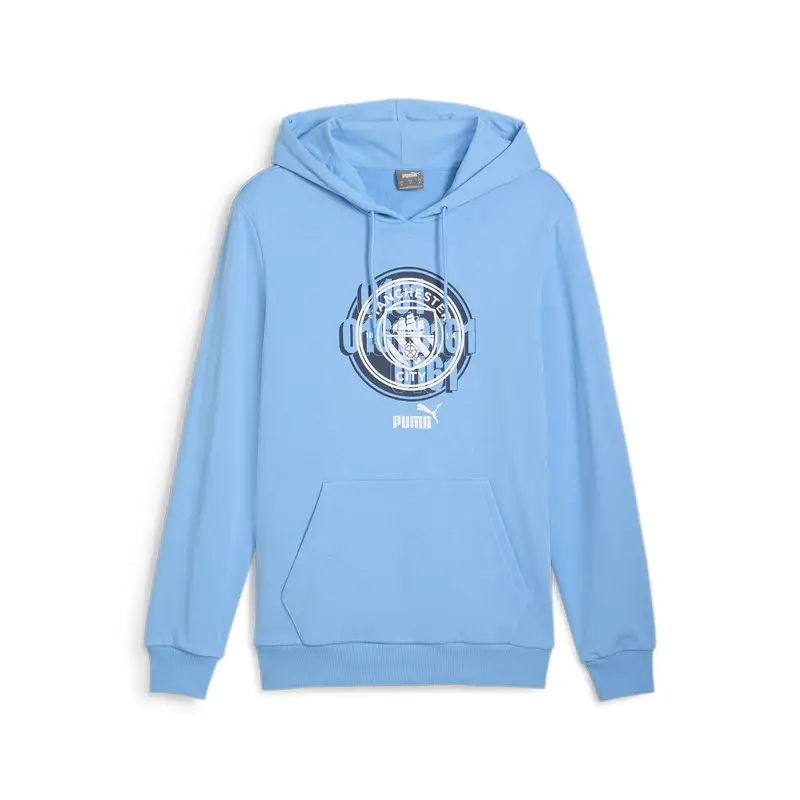 Felpa con cappuccio Manchester City ftblCULTURE da uomo PUMA Team Light Blue | Puma Azzurro pastello