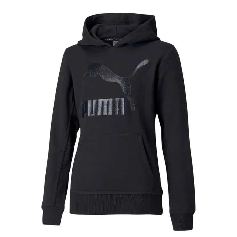 Felpa Con Cappuccio Nero Bambina 110 cm