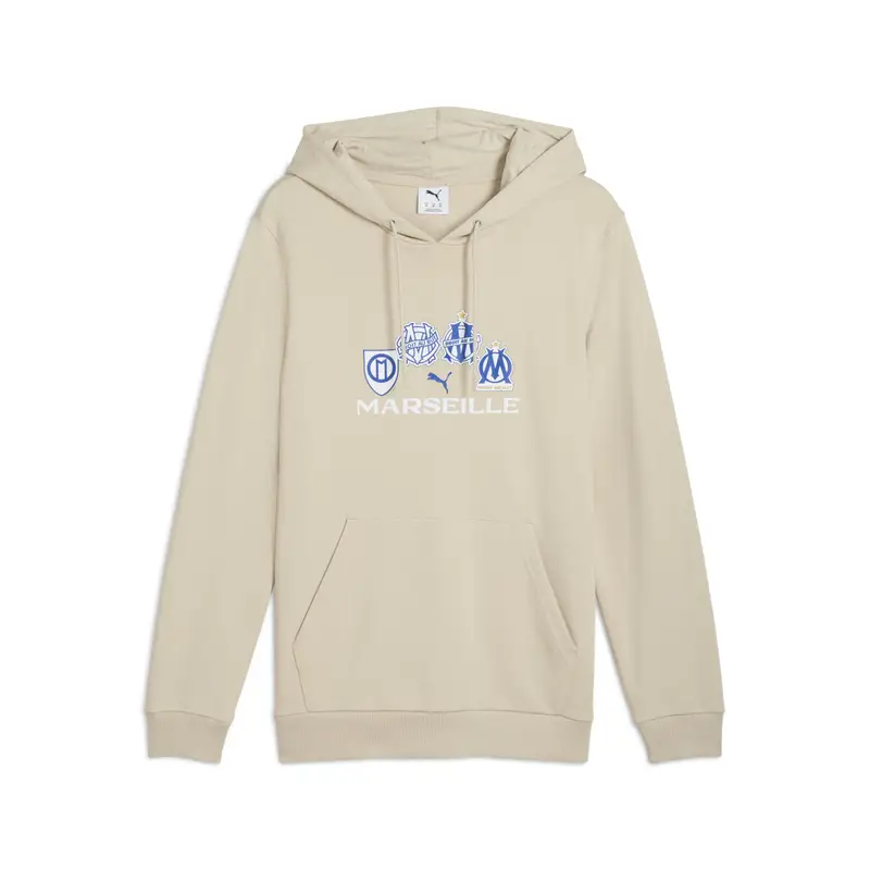 Felpa con cappuccio OM Beige