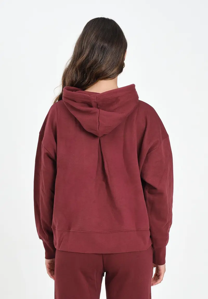 PUMA Felpa con cappuccio Oversized Her bordeaux da donna miniatura 2