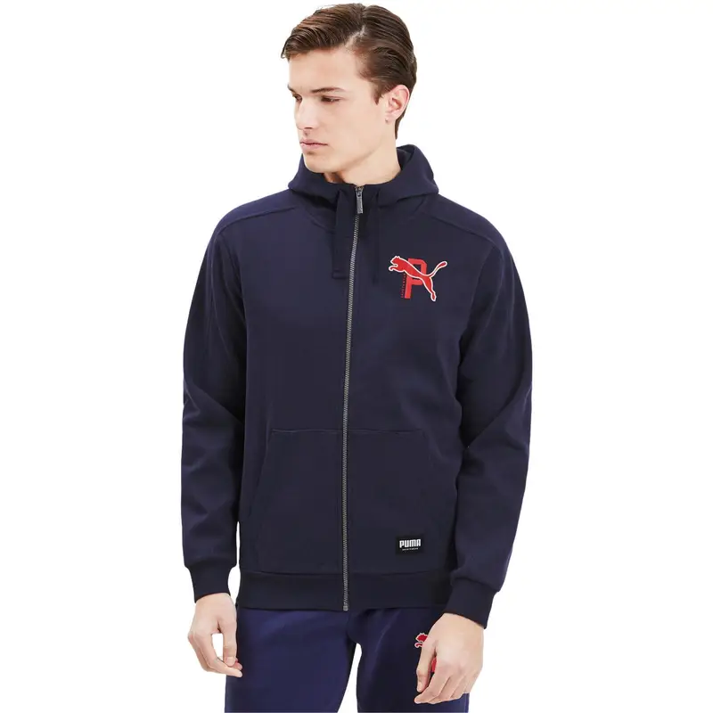 Felpa con cappuccio Puma Athletics Blu Uomini | Puma