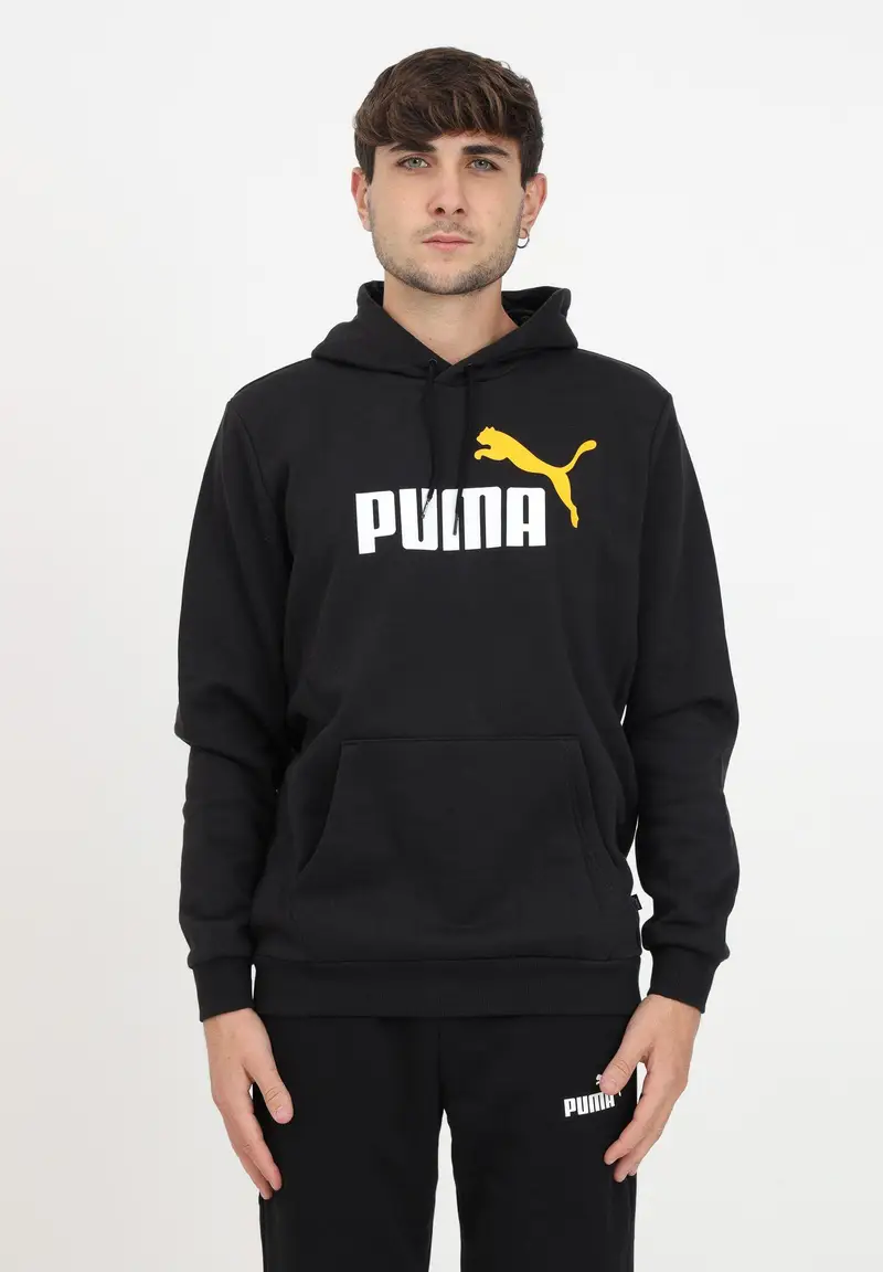 Felpa con cappuccio uomo puma nero | Puma