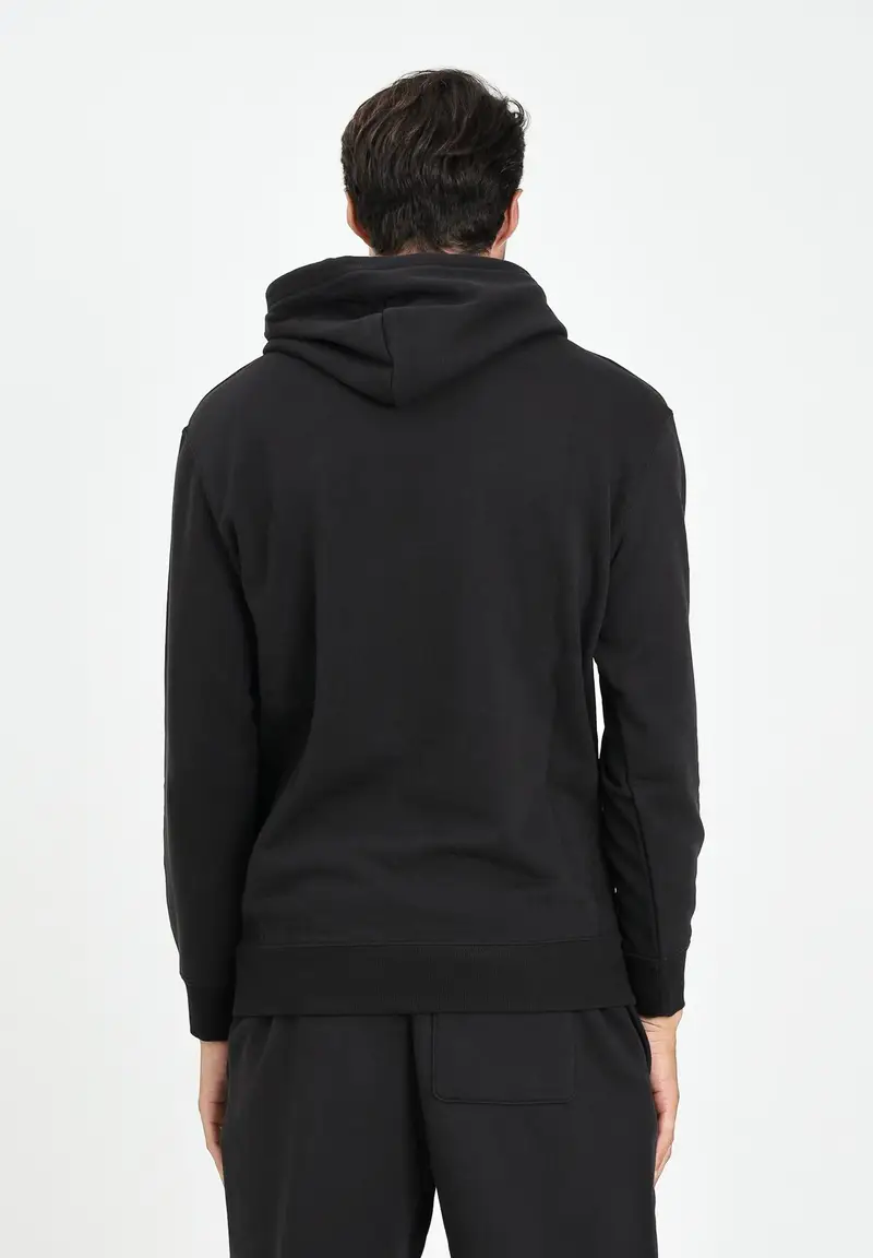 PUMA Felpa con cappuccio WARDROBE ESS nera da uomo miniatura 2