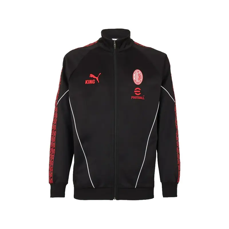 Felpa Con Cerniera Ac Milan King Anthem Nero Uomo S