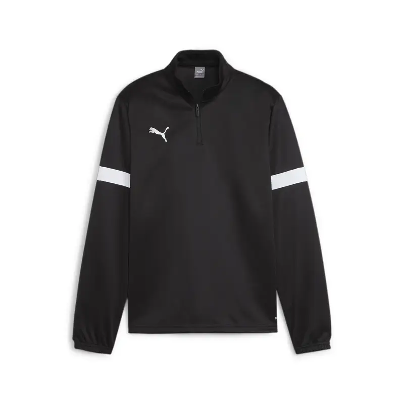 Felpa da bambino con 1/4 di zip Puma IndividualRise Noir