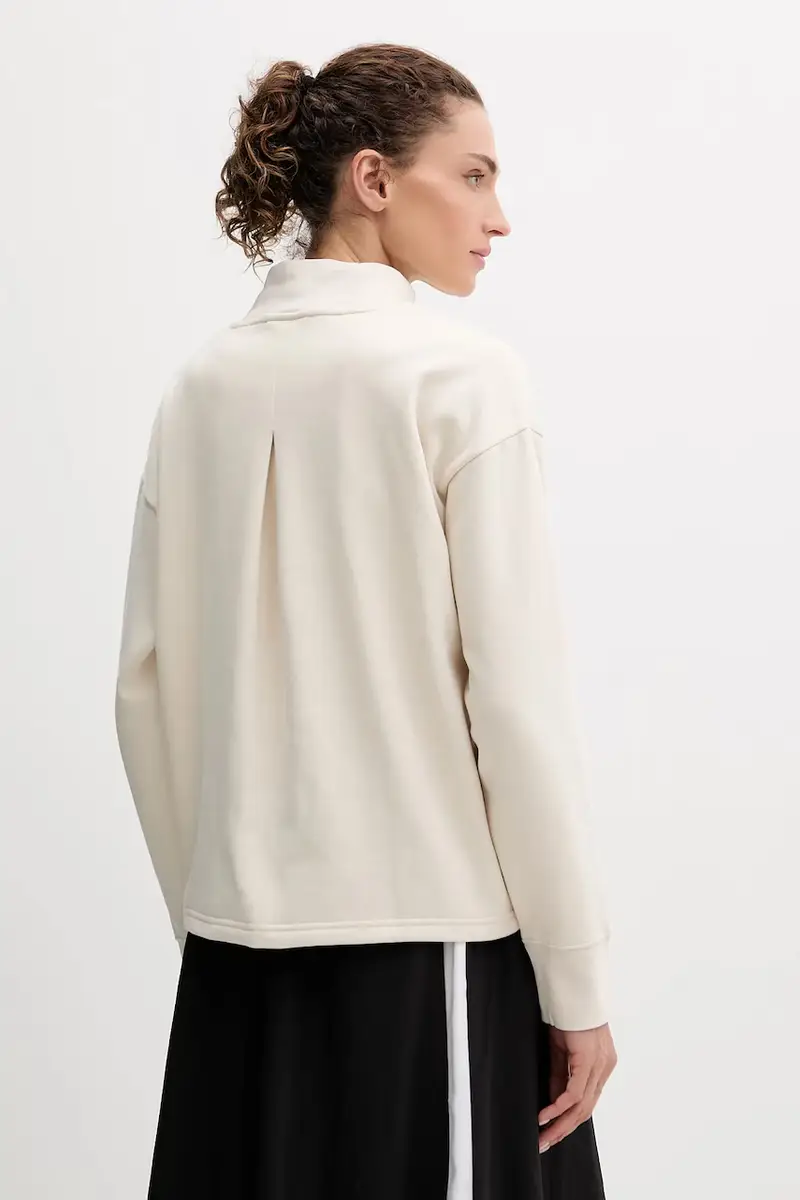 felpa donna colore beige 688152 miniatura 3