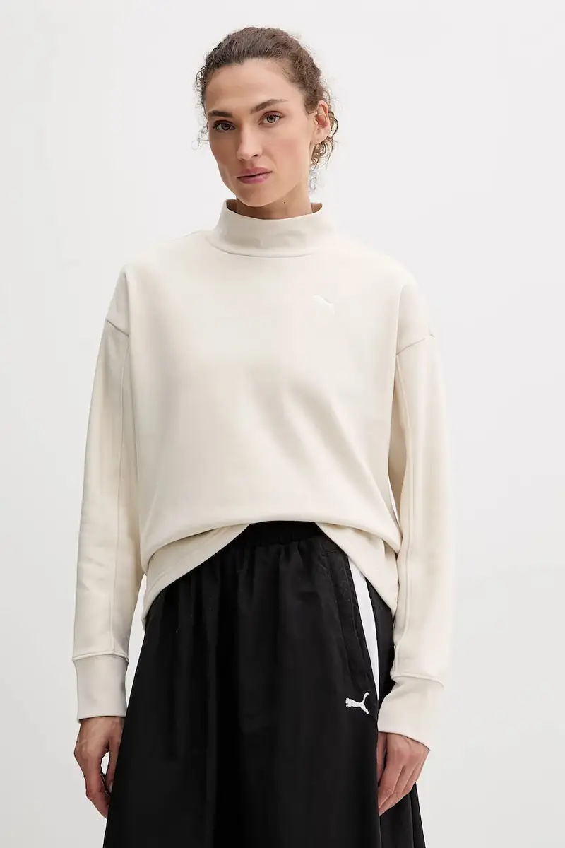 felpa donna colore beige 688152