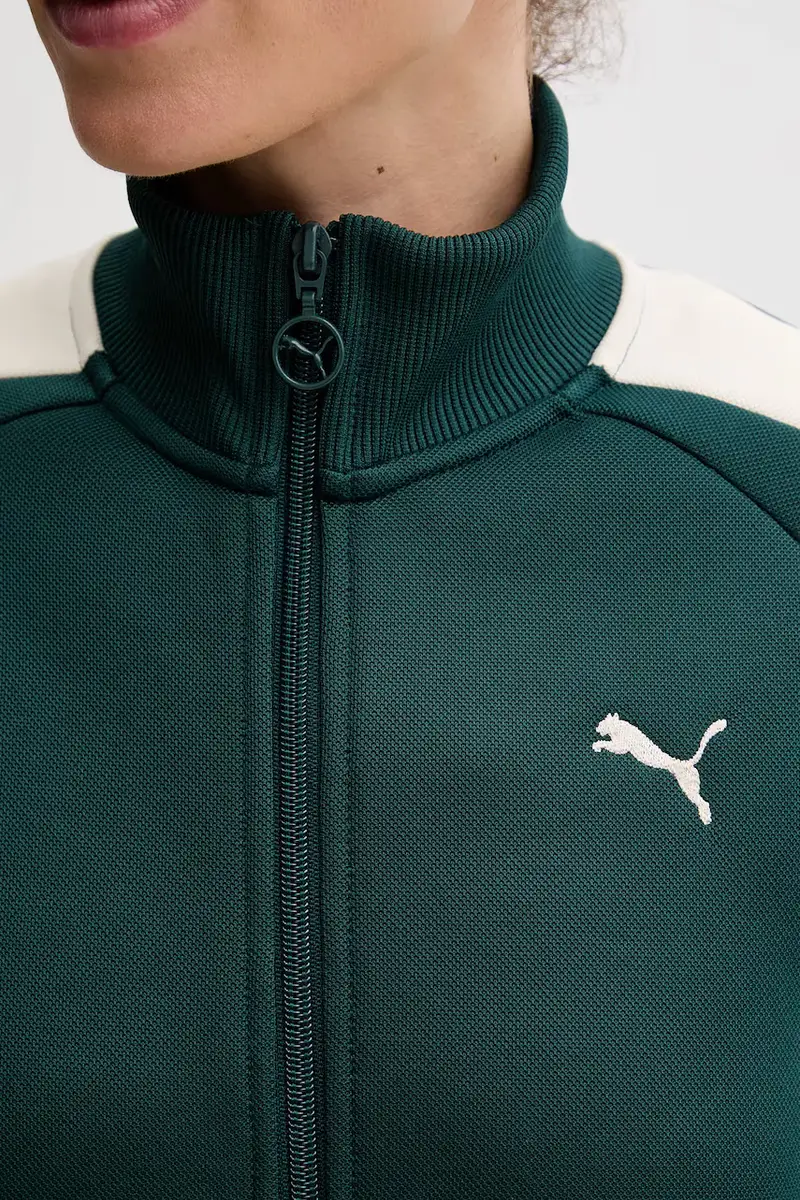 felpa donna colore marrone 629796 Verde miniatura 5