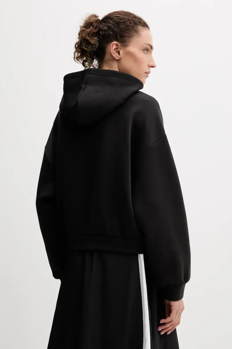 felpa donna colore nero con cappuccio 632051 miniatura 3