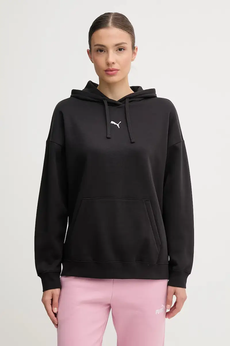 felpa donna colore nero con cappuccio 685398