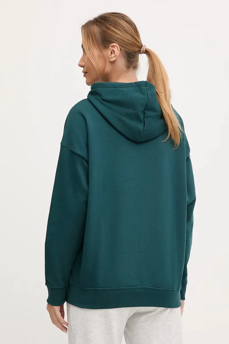 felpa donna colore verde con cappuccio 685398 miniatura 3