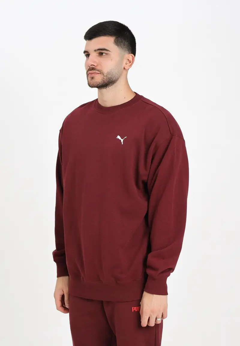 Felpa girocollo WARDROBE ESS bordeaux da uomo