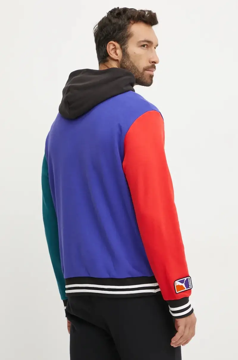 felpa in cotone Blu navy miniatura 3