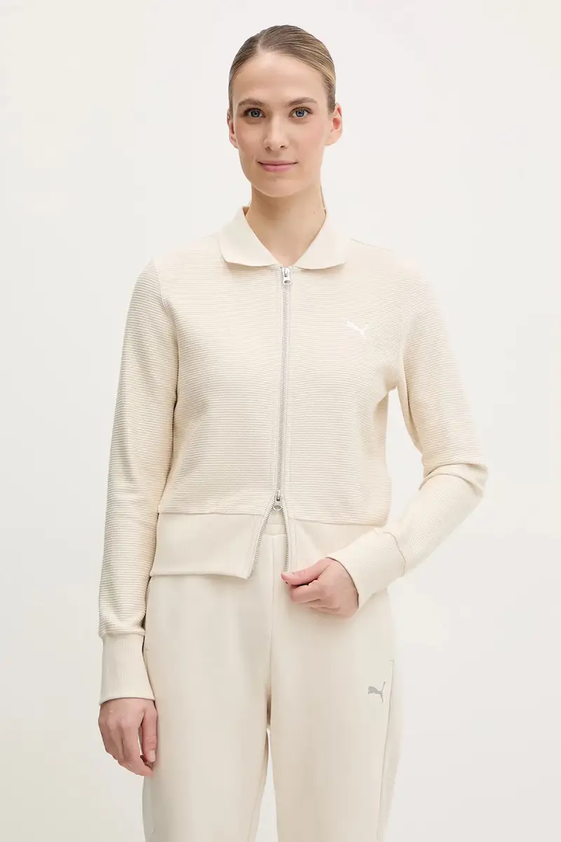 felpa in cotone donna colore beige 629781