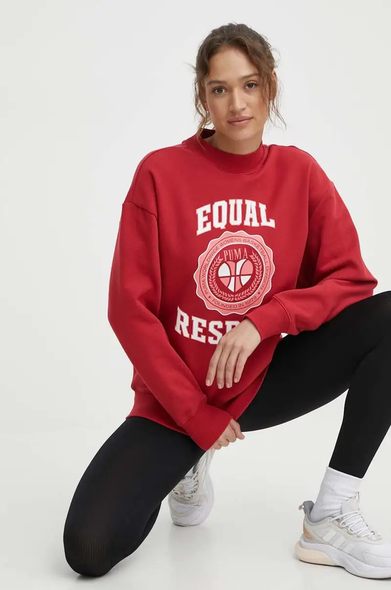 felpa in cotone donna colore rosso 625159