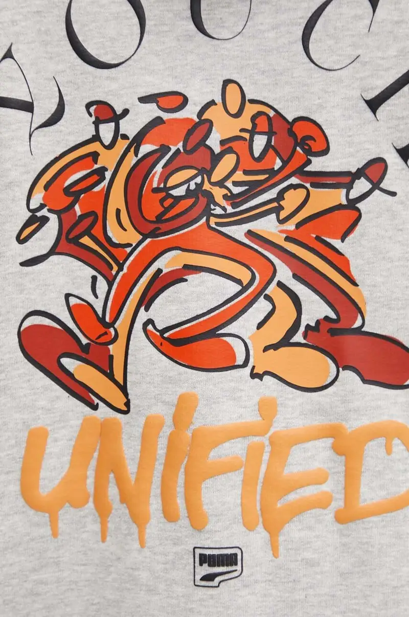 felpa in cotone Grigio miniatura 5