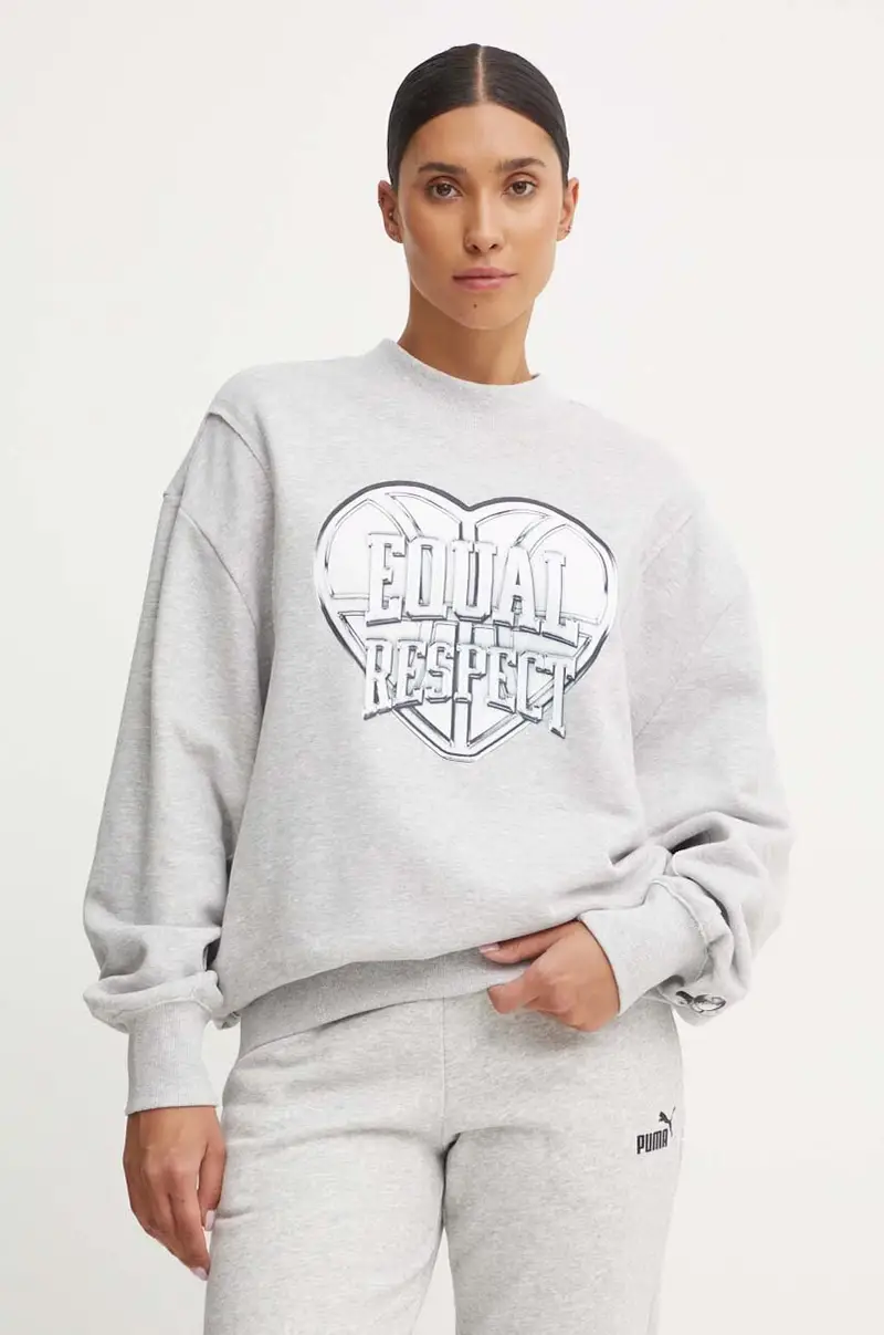 felpa in cotone Grigio