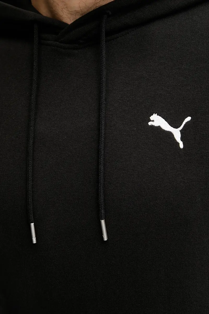 felpa in cotone Nero miniatura 5