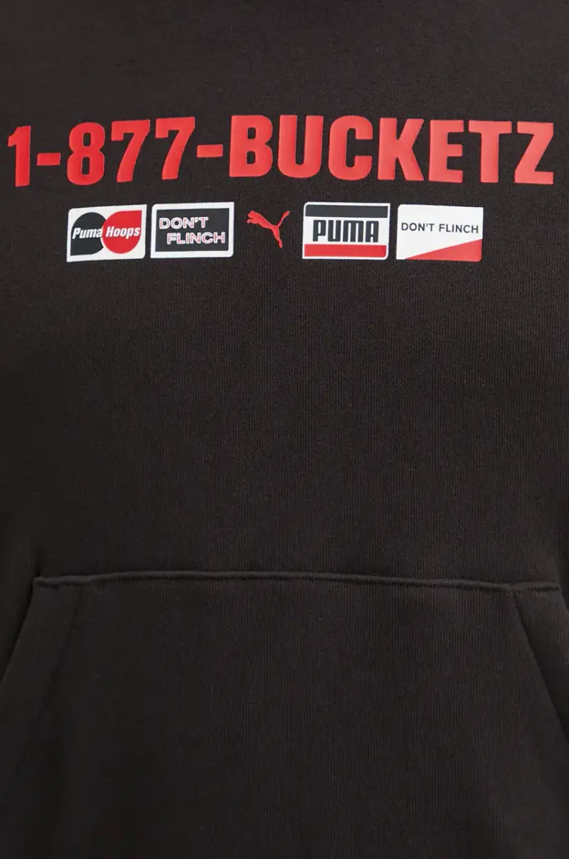 felpa in cotone Nero miniatura 4