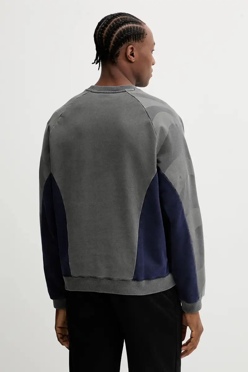 felpa in cotone PUMA x KIDSUPER uomo colore grigio 632364 miniatura 3