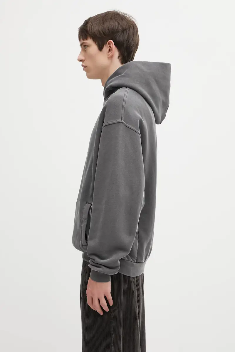 felpa in cotone PUMA x REPRESENT uomo colore grigio con cappuccio con applicazione 632542 miniatura 2