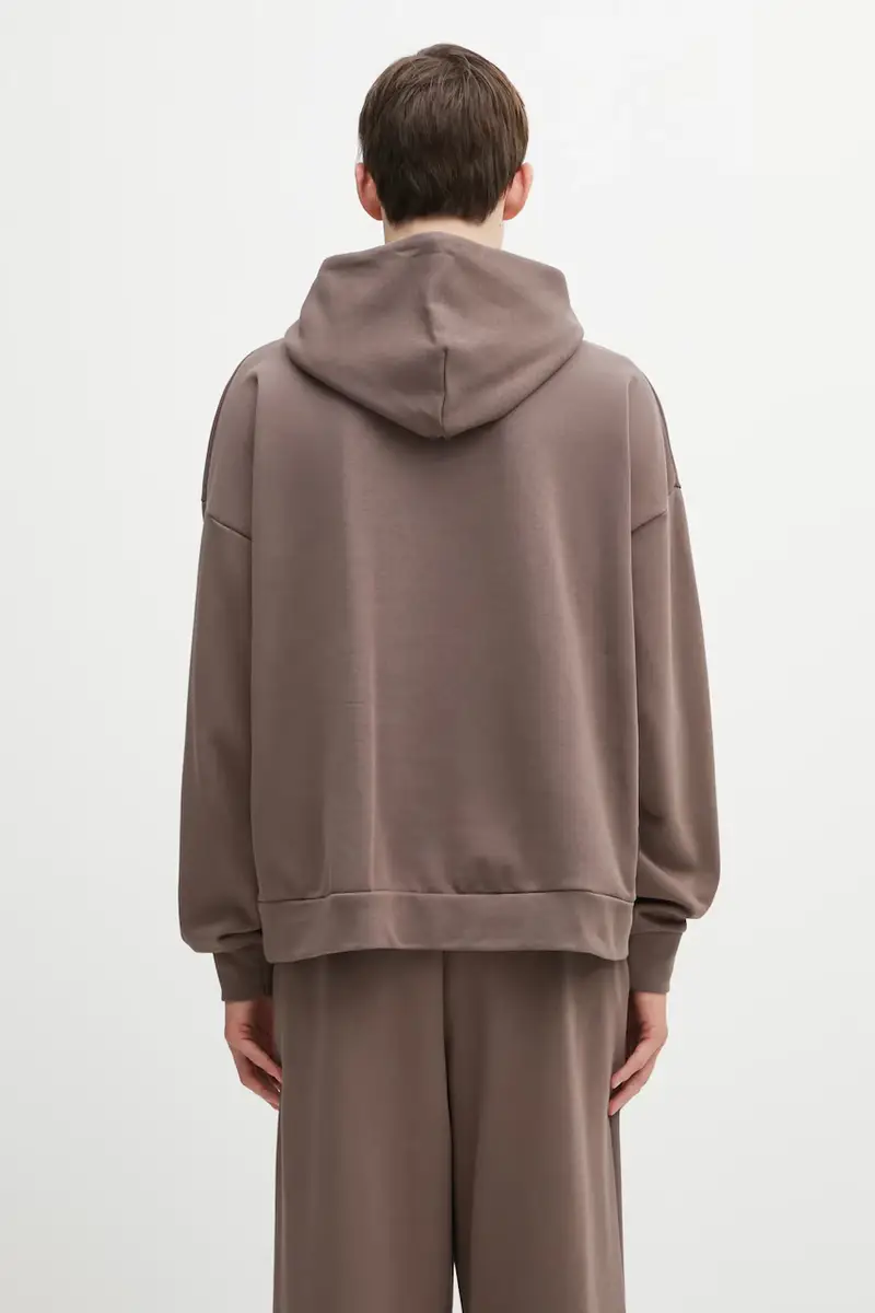 felpa in cotone PUMA x RIPNDIP uomo colore marrone con cappuccio con applicazione 632414 miniatura 3