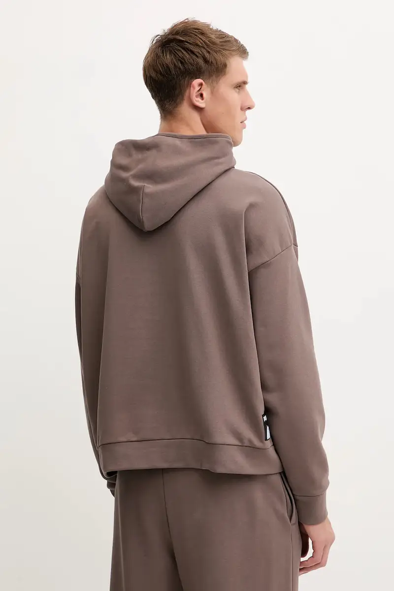 felpa in cotone PUMA x RIPNDIP uomo colore marrone con cappuccio con applicazione 632414 miniatura 3
