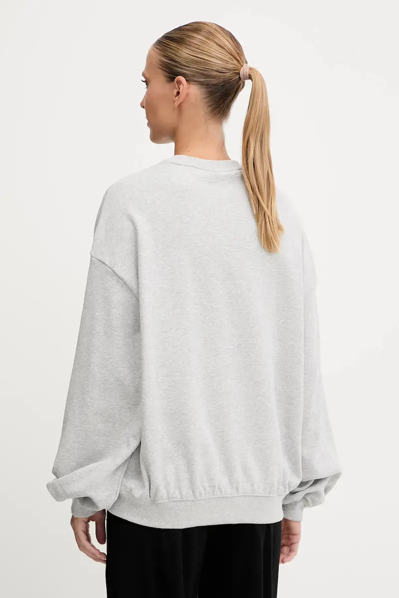 felpa in cotone PUMA x ROSÉ donna colore grigio 633803 miniatura 3